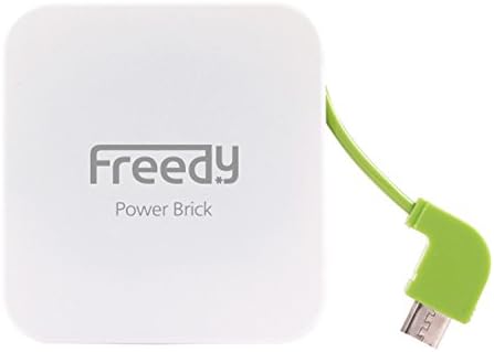 FREEDY Power Brick Receiver for Smartphones and Tablets - Retail Packaging - White