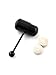 Black Stainless Steel Vibrating Tongue Rings Stud Barbell Body Piercing Kit
