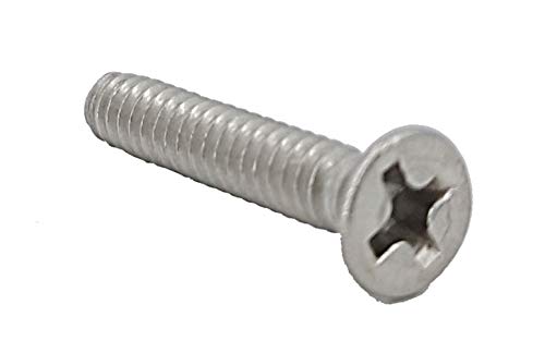 FixtureDisplays® 6-32 X 3/4" Stainless Flat Head