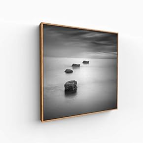 Canvas Wall Art for Living Room, Bedroom Monochrome Building Framed Canvas Prints for Home Decoration Ready to Hang - 16x16 inches