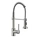 Fapully Commercial Spring Pull Down Faucet Single Handle Kitchen Sink Faucet with 2 Function Sprayer,Brushed Nickel