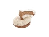 RJ'S FUZZIES Sheepskin Chestnut Womens Flip Flops