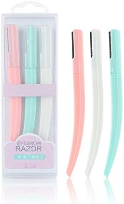 KELER Cute 3 in 1 Facial Razor Peach Fuzz Hair Removal Women's Face Razor for Facial Hair Removal