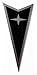 Pontiac GTO 04-06 Front Badge Emblem Star Black
