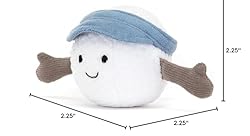 Jellycat Amuseables Golf Ball Stuffed Toy, 2.5