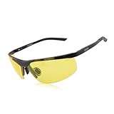 Duco Night-vision Glasses For Headlight Polarized Driving Glasses 8125 (Black Frame Yellow Lens)