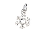 .925 Sterling Silver Snowflake Charm