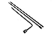 Red Hound Auto 2002-2009 Compatible with Chevy Trailblazer Lug Wrench New Tire Tool Replacement Kit for Spare Jack