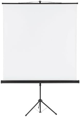 Franken FR0380 X-tra!Line Format 1:1 Screen Size 150 x 150 cm Tripod Projection Screen, White Black Tripod