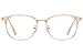 FEISEDY Blue Light Blocking Computer Eyeglasses Anti Blue Light Retro Semi Rimless Eyewear B2456