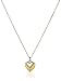 Dogeared Love My Daughter Feather Heart with Sterling Silver Cupid Heart Gold Dipped Chain Necklace