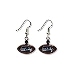 NFL Seattle Seahawks Mini Football Dangler Earrings