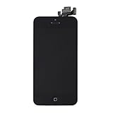 iRepair Master Only for iPhone 5 LCD Display Screen Touch Digitizer Full Assembly Replacement with Home Button, Front Facing Camera, Ear Speaker, Repair Tools, Black
