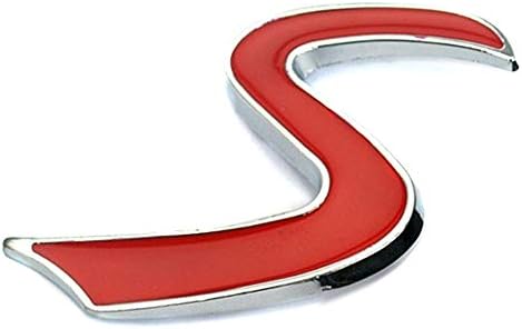 Mini Red Car Front Grill Badge for Cooper S JCW Car Grill Hood Emblem