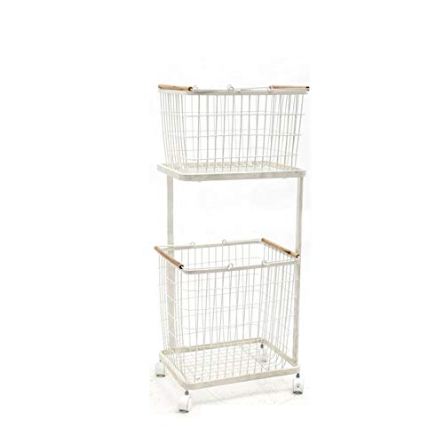 AmaZeus Double Tier Metal Folding Laundry Basket with Legs Amazon.in