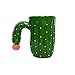 Novelty Ceramic Cactus Mugs Funny Coffee Mug Handmade 14 OZ