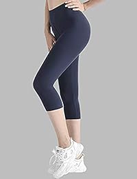Leggings Valandy Capri para dama Leggings de control de barriga de cintura alta Tallas grandes y un tamaño Estiramiento opaco suave
