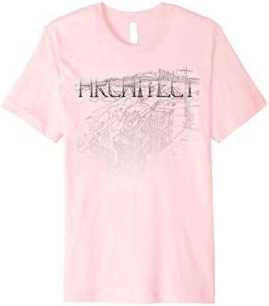 Men's Architect T-Shirt Creative  Small Pink