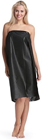 Disposable Spa Wrap by CCI Beauty Velcro Smock (Pack of 10) - Black, Small-Medium
