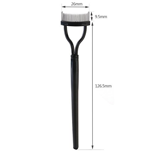 Eyelash Comb Curler Eyebrow Brush MSQ Eyelash Eye Brow Definer With Comb Cover Cosmetic Brush Arc Designed Mascara Applicator Tool