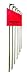 Bondhus 16792 Stubby Ball End Tip Hex Key L-Wrench Set with BriteGuard Finish (7 Piece), Long Arm