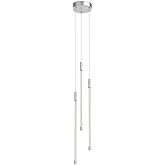 Kuzco Lighting Motif - 21W 3 LED Pendant-20.63 Inches Tall and 5.5 Inches Wide-Chrome Finish