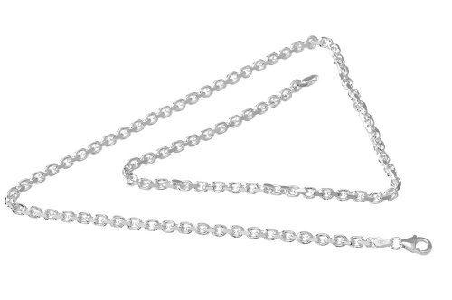 VINANI Square Chain massive Kette Sterling Silber 60cm SC60