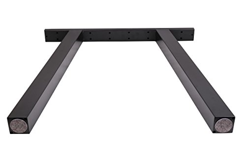 ECLV N-710-K Dining Table Legs, Vintage Steel Table Legs, Office Table Legs, Computer Desk Legs, Industrial Kitchen Table Legs, 28" L, Black, Set of 2 - Thumbnail 3