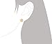 Sterling Silver with Yellow Gold Tone Overlay 9mm Plumeria Stud Earrings