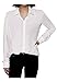 ARJOSA Women's Long/Short Sleeve Button Down Shirts Office Work Business Casual Blouses Tops (Small, A White)