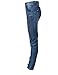 Moonwalk Men`s Skinny Slim Denim Washed Hip Hop Ripped Biker Jeans Pants