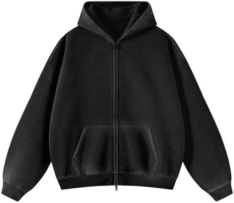 Amazon.com: Womens and Mens Zip Up Hoodies Vintage Acid Wash