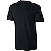 NIKE Sportswear Men's Hangtag Swoosh Tee, Black/Sport Red, Large
