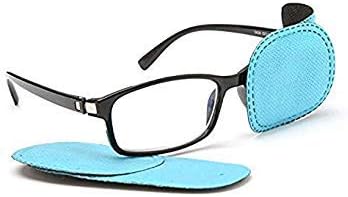 Adecco LLC 6pcs Amblyopia Eye Patches For Glasses,Kids Eye Patch,Treat Strabismus and Lazy Eye Patch For Children(blue)