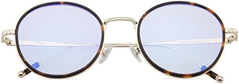 DJpeipei Tortoise Retro Vintage Gaming Glasses Computer Glasses with Amber Lens Tint Anti Blue Light Anti UV Anti Glare For Women