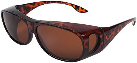 HD Night Day Vision Driving Wrap Around Anti Glare Sunglasses with Polarized Lens for Man and Women