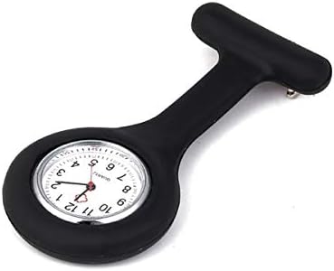 Nurse Watch Brooch,MAFAGE Silicone Soild Color Fob Watches Pocket Watch with Pin for Nurse Doctor Paramedic