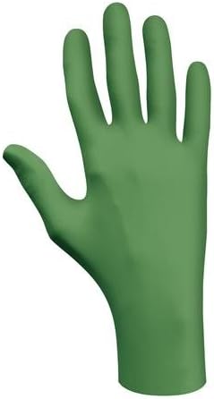 Best Glove 6110PFXL SHOWA Biodegradable Nitrile Glove, Powder-Free, XL Size, Green (Pack of 1000)