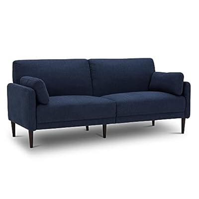 Buy Chita Modern Sofas Furniture Fabric Sofa Couch Sets For Living Room Apartment Solid Wood Leg With 2 Pillows Easy Assembly Midnight Blue Online In Indonesia B094v438l7