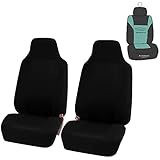 FH Group FB102102 Classic Cloth Seat Covers (Black) Front Set with Gift â€“ Universal Fit for Cars Trucks & SUVs