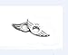 yuekuantai 2pcs Silver Mini Metal Interior Door Lock Knobs Pin Wing Badge for BMW Mini Cooper