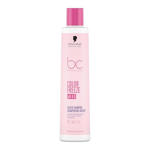 Schwarzkopf Professional Bonacure Color Freeze Silver Shampoo - Champú para Cabello Rubio y Decolorado - Elimina Reflejos Amarillos 250 ml