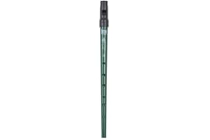 GREEN Clarke Sweetone C Traditional Irish Tin Penny Whistle & Soft Black Whistle Pouch