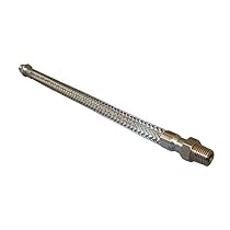 PENFLEX FTG-08-A-A-CS-24 Stainless Steel Flexible Hose Assembly, Carbon Steel MNPT, 1/2