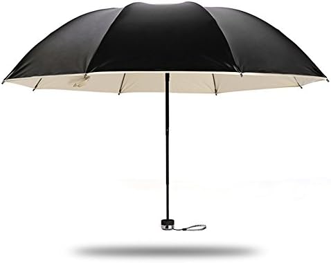 Tripod Folding Sun Umbrella UV Protection UPF 50+, Rain Umbrella, Anti UV Windproof Tested Compact Ultralight Travel Umbrella for Women