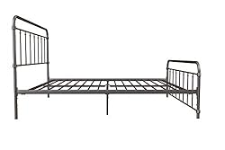 DHP Winston Metal Platform Bed with Rustic Design