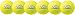 Champion Sports Rhino Skin Dodgeball (Set of 6, Neon Yellow, 6