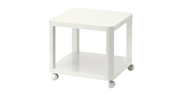 Amazon Com Ikea Side Table On Casters White 19 5 8x19 5 8