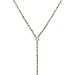 Rhinestones Choker Necklace Double Layer Full Crystal Wide Y Collar Necklace (Gold 1)