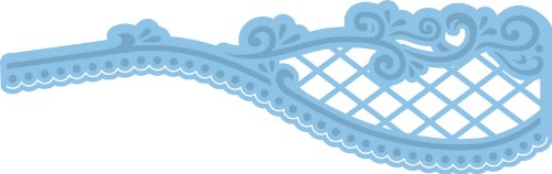 Ecstasy Crafts Marianne Design Creatables Dies, 5.5 by 1.75-Inch, Fancy Edge with Lattice